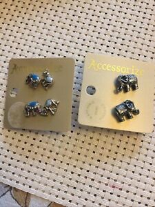 【送料無料】ジュエリー・アクセサリー モンスーンアクセサリーエレファントデザインイヤリングmonsoon accessorize elefante design orecchini 3 paia