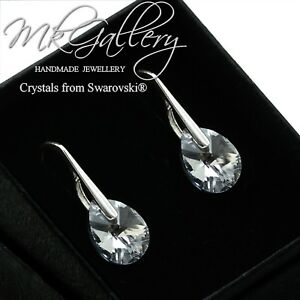 【送料無料】ジュエリー・アクセサリー イヤリングシルバーフックスワロフスキークリスタルRパール925 orecchini gancio argento cristalli di swarovski R cal comet 12mm mini pera