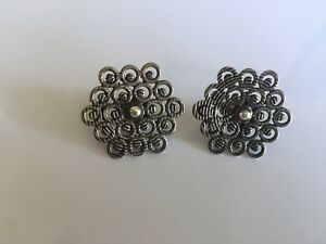 【送料無料】ジュエリー・アクセサリー ヴィンテージスターリングシルバーイヤリングvintage 925 orecchini argento sterling 14,024円