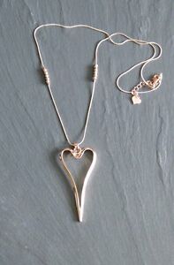 【送料無料】ジュエリー・アクセサリー ブランドローズゴールドトーンハートネックレスbrand rose gold tone cuore collana