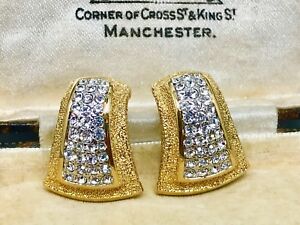 【送料無料】ジュエリー・アクセサリー ヴィンテージマックスハイエンドクリスタルクリップイヤリングbellissimo vintage av max high end cristallo orecchini a clip firmati