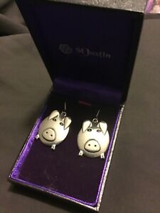 【送料無料】ジュエリー・アクセサリー イヤリングジャスティンorecchini a forma di maiale ~ da st justin