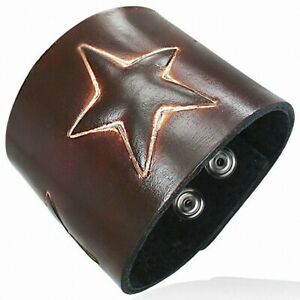 【貨物輸送無料】宝飾品・付属物 ブレスレットエンキュアヴェリタブルスタースナップbracelet en cuir veritable star snap