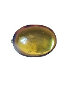 【送料無料】ジュエリー・アクセサリー ヴィンテージオーバルブローチvintage broche resine ovale