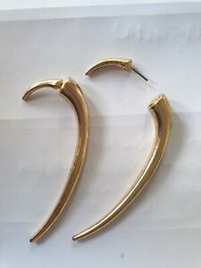 【送料無料】ジュエリー・アクセサリー ジャケットイヤーゴールドイヤリングgiacca orecchio oro orecchini a due lati regalo uk