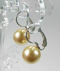 【送料無料】ジュエリー・アクセサリー スワロフスキーパールゴールドゴールドイヤリングイヤリングnuovo orecchini con 12mm swarovski perle colore oro orecchini