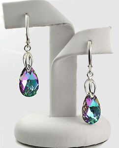 【送料無料】ジュエリー・アクセサリー スワロフスキークリスタルペラライトシルバーイヤリング925 orecchini dargento realizzato con cristalli swarovski 16mm peravitrail light｜hokushin 13,666円