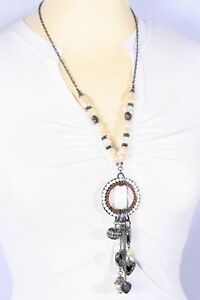 【送料無料】ジュエリー・アクセサリー ガラスビーズビジューヘマタイトネックレスle bijou collana ematite con perline di vetro 90 cm