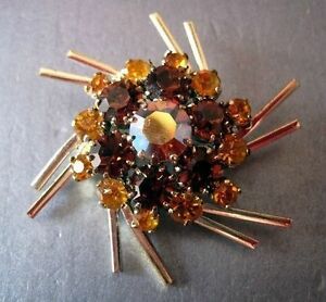 【送料無料】ジュエリー・アクセサリー ブローチアンシエンヌエンストラスヴィンテージビジュー1 broche ancienne en strassbijoux vintage 19501960｜hokushin