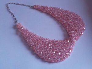 【送料無料】ジュエリー・アクセサリー ピンクパールネックレスアイデアクリスマスパーティーcollana colletto realizzata a mano con perle rosa idea regalo festa natale
