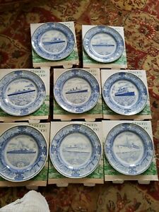 【送料無料】キッチン用品・食器・調理器具・陶器　メイソンズアイアンストーン磁器船プレートホメリック、ノルマンディー、アメリカ合衆国セットMasons Ironstone Porcelain ship plate Homeric, Normandie, United States set (8 22,052円