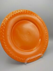 【送料無料】キッチン用品・食器・調理器具・陶器 の赤い翼シェブロンチョッププレートプラッターチャージャーレッドオレンジVtg 1930's Red Wing Chevron 12 Chop Plate Platter Charger Red Orange Exc!|hokushin
