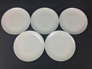 【送料無料】キッチン用品・食器・調理器具・陶器 クレートバレルホワイトディナープレートインドネシアCrate & Barrel FIVE (5) 10 3/4 White Dinner Plates Indonesia|hokushin