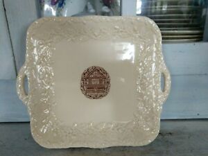 【送料無料】キッチン用品・食器・調理器具・陶器 ヴィンテージビージーのチャイナショップリッジウェイ、オントメイソンのアイアンウェアプラッターVintage Beeshy's China Shop Ridgeway, Ont. Mason's Ironware Platter|hokushin
