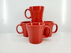 【送料無料】キッチン用品・食器・調理器具・陶器 セットロットテーレッドマグスカーレットレッドフィエスタウェアオンス新Set Lot 4 TAPERED MUG scarlet red FIESTA WARE 15 OZ new|hokushin