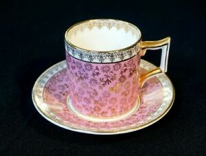 【送料無料】キッチン用品・食器・調理器具・陶器 美しいジェームズケントオールドフォーリーハーリキンデミタッセとソーサーBeautiful James Kent Old Foley Harliquin 5057 Demitasse And Saucer
