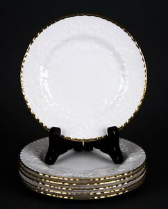 【送料無料】キッチン用品・食器・調理器具・陶器　スオーデサボイホワイトゴールドトリムパンバタープレート、セット、キャベツリーフSpode Savoy White Gold Trim Bread & Butter Plates, Set of (6), Cabbage Leaf 15,606円