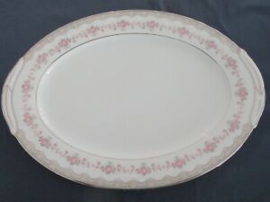 【送料無料】キッチン用品・食器・調理器具・陶器　ノリタクグレンウッド大プラッター長は新品のようにNORITAKE GLENWOOD 5770 LARGE PLATTER 14 35.5 CM LONG LIKE NEW