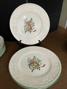 【送料無料】キッチン用品・食器・調理器具・陶器　ミカサホリデーシーズンディナープレートホワイトクリスマスプレートセットMikasa Holiday Season Dinner Plates 11 1/4&rdquo; Set Of 4 White Christmas Plates｜hokushin