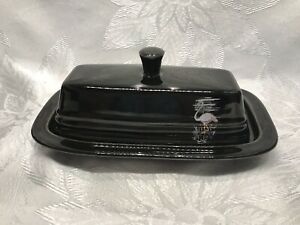【送料無料】キッチン用品・食器・調理器具・陶器　マイアミ・フィエスタウェアカバーバターディッシュホーマーラフリン新しい月MOON OVER MIAMI FIESTA WARE COVERED BUTTER DISH HOMER LAUGHLIN ~ NEW｜hokushin 16,045円