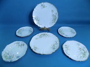【送料無料】キッチン用品・食器・調理器具・陶器　レアエインズリーパターンケーキプレートサイドプレートRare Aynsley 9500 Pattern 2 Cake Plates &amp; 4 Side Plates｜hokushin