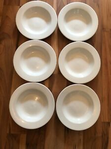 【送料無料】キッチン用品・食器・調理器具・陶器 スティーレアイトホワイトボウルのセットSet Of 6 Steelite White Bowls - 22cm