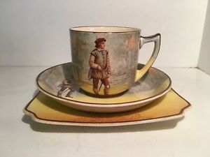 【送料無料】キッチン用品・食器・調理器具・陶器　ロイヤル・ドルトン・シェイクスピアカップソーサープレートオーランドRoyal Doulton Shakespeare D3596 Cup Saucer Plate Orlando 1939