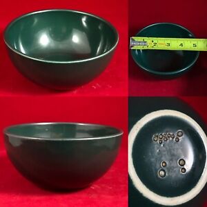 【送料無料】キッチン用品・食器・調理器具・陶器　レアラッセルライトイロコイカジュアル中国ディープスープシリアルボウル、ダークグリーンRARE Russel Wright Iroquois Casual China Deep Soup Cereal Bowl, Dark Green A++｜hokushin