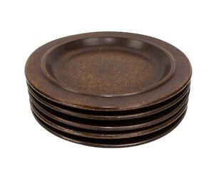 【送料無料】キッチン用品・食器・調理器具・陶器　フィンランドのアラビアルスカウラプロコープサラダプレートミッドセンチュリーモダンセットArabia Of Finland Ruska Ulla Procope 8 Salad Plates Mid Century Modern Set of 5