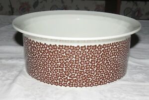 【貨物輸送無料】御厨子所備品・食器・膳立て物の具・瀬戸もの アラビア・フィンランドインケリ・セッパラ・ファエンザ・ブラウンラウンド・サービング・ボウルArabia Finland Inkeri Sepp?l? Faenza Brown 8.3/4 Round Serving Bowl