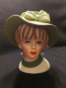 【送料無料】キッチン用品・食器・調理器具・陶器　ヴィンテージ女性ヘッド花瓶vintage lady head vase