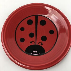 【送料無料】キッチン用品・食器・調理器具・陶器　ホーマーラフリンウェアレディバグランチデザートサラダプレートレッドレアHomer Laughlin FIESTA ware Lady Bug 7 Lunch Dessert Salad Plate Red HTF Rare