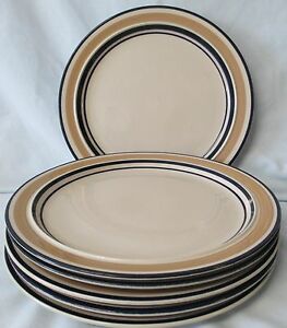 【送料無料】キッチン用品・食器・調理器具・陶器　セラノヴァサイクルキャメルディナープレートセットCera Nova 4122 Cycles Camel Dinner Plate set of 6