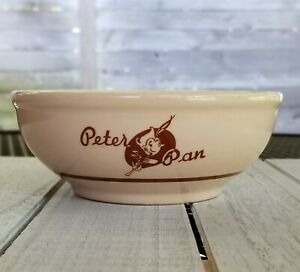 【送料無料】キッチン用品・食器・調理器具・陶器　シカゴピーターパンスナックショップシリアルチリボウルレストランウェアトルテックタンVTG Chicago PETER PAN SNACK SHOPS Cereal Chili Bowl RESTAURANT WARE TOLTEC TAN