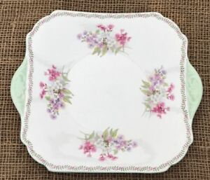 【送料無料】キッチン用品・食器・調理器具・陶器　シェリースクエア処理ケーキサービングプラッターShelley 13512 Square Handled Cake/Serving Platter
