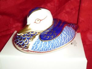 【送料無料】キッチン用品・食器・調理器具・陶器　ロイヤルクラウンダービー文鎮ダック?Royal Crown Derby Paperweight DUCK 1981 to 1997
