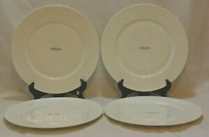 【送料無料】キッチン用品・食器・調理器具・陶器　Mikasa Trellis White 11 Bone China Dinner Plates Set of Four New