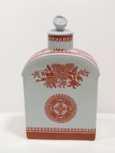 【送料無料】キッチン用品・食器・調理器具・陶器　コープランド・スポデ・レッド・フィッツヒュー・ファイン・ストーン・ティー・キャディ・ウィズ・リッドCopeland Spode Red Fitzhugh Fine Stone Tea Caddy with Lid