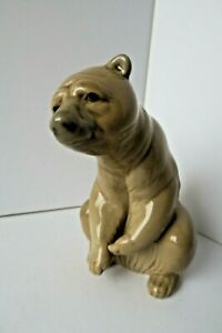 【送料無料】キッチン用品・食器・調理器具・陶器　リャドロヒグマハンチLladro brown bear on haunches 130mm x 75mm