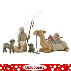 【送料無料】キッチン用品・食器・調理器具・陶器　柳の木羊飼いと安定した動物フィギュアクリスマス降誕Willow Tree - Shepherd and Stable Animals Figurine Christmas Nativity