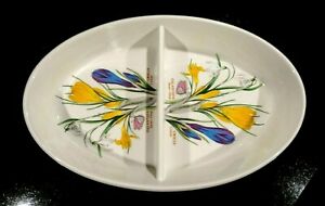 【送料無料】キッチン用品・食器・調理器具・陶器　美しいポルトメイリオン植物園スノードロップクロッカス分割野菜Beautiful Portmeirion Botanic Garden Snow Drop Crocus Divided Vegetable