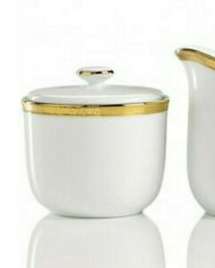 【送料無料】キッチン用品・食器・調理器具・陶器 チャータークラブグランドビュッフェホワイトゴールドゴールド磁器シュガーボウル、メイシーズCharter Club Grand Buffet White Gold Porcelain SUGAR BOWL WITH LID MACY’s