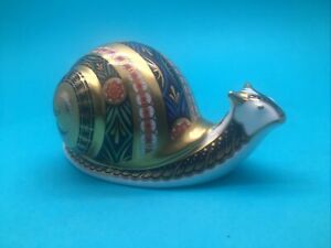 代引不可 送料無料 キッチン用品 食器 調理器具 陶器 ロイヤルクラウンダービーカタツムリペーパーウェイト限定版ゴールドストッパーボックスroyal Crown Derby Snail Paperweight Limited Edition Gold Stopper Boxed 初回限定 Fiker Org