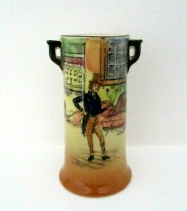 【送料無料】キッチン用品・食器・調理器具・陶器　ロイヤル・ドゥルトンシリーズウェア花瓶ディケンズアルフレッド・ジングル優秀ROYAL DOULTON SERIESWARE VASE - DICKENS A - ALFRED JINGLE D5175 - EXCELLENT !!