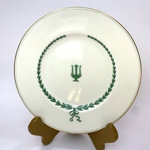 【送料無料】キッチン用品・食器・調理器具・陶器　セットアンティークミントン中国ライルグリーンハープローレルガーランドサラダプレートSet 6 Antique Mintons China Lyre Green Harp Laurel Garland Salad Plates 7.75”