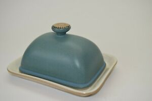 【送料無料】キッチン用品・食器・調理器具・陶器　デンビーイングランドルクソールパターンバター皿ふた付きDENBY ENGLAND LUXOR PATTERN BUTTER DISH WITH LID