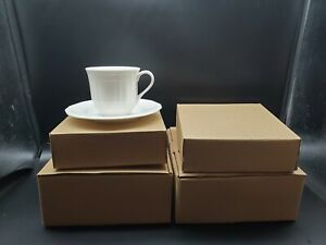 【送料無料】キッチン用品・食器・調理器具・陶器　ミカサアルティメットアンティークホワイトカップソーサーセットMikasa Ultimate Antique White Cups & Saucers Set 8 NEW