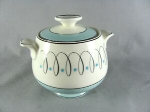 【送料無料】キッチン用品・食器・調理器具・陶器　ホーマーラフリンアバロンシュガーボウルと蓋、原子、ターコイズ、スターバーストHomer Laughlin Avalon Sugar Bowl with Lid, atomic, turquoise, starburst 16,546円