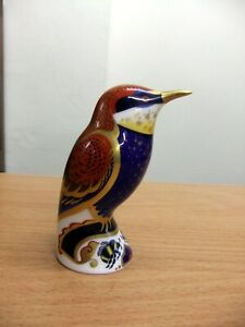 送料無料 勝手方エクィップメント 食器 膳立手道具 磁器 ロイヤルクラウンダービービーイーター文鎮 ゴールドストッパー Royal Crown Derby Bee Eater Paperweight Gold Stopper Colegiovictorhugo Cl