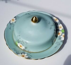 【送料無料】キッチン用品・食器・調理器具・陶器　マフィンバターカバーディッシュ、イングリッシュクラウンスタッフォードシャーMuffin Butter Covered Dish, English Crown Staffordshire｜hokushin